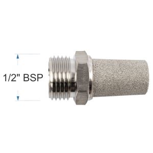 Muffler Metal Conical 1/2' Male